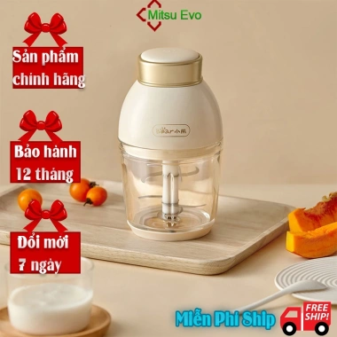 Máy xay thịt Bear 2L cối thủy tinh và cối inox 304 an toàn, trục dao 4 lưỡi 300W 6