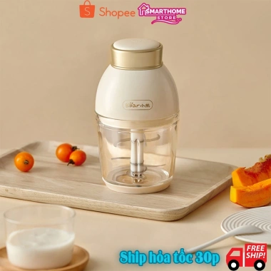 Máy Xay Thịt Bear 300W cối thủy tinh 2L, dao 4 lưỡi tháo rời Giá 469.000₫ 7
