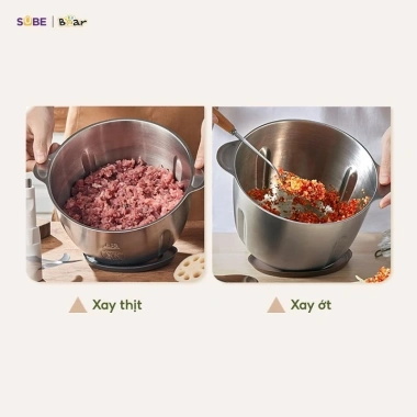 Máy xay thịt BEAR inox 2L CH-4H03F lưỡi dao 304, bảo hành 18 tháng, giá 430.001₫ 2