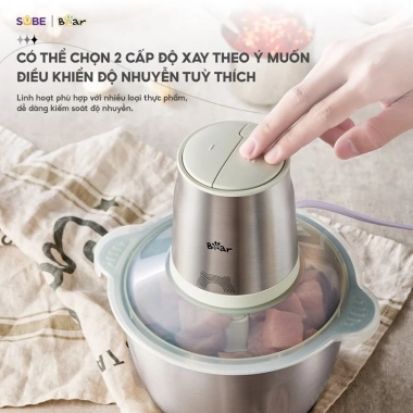 Máy xay thịt BEAR inox 2L CH-4H03F lưỡi dao 304, bảo hành 18 tháng, giá 430.001₫ 7