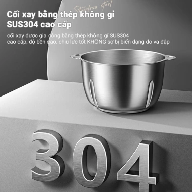 Máy xay thịt Bear QSJ-L05H7 500W, cối xay INOX 2.6L đa năng, giảm giá 869k 9