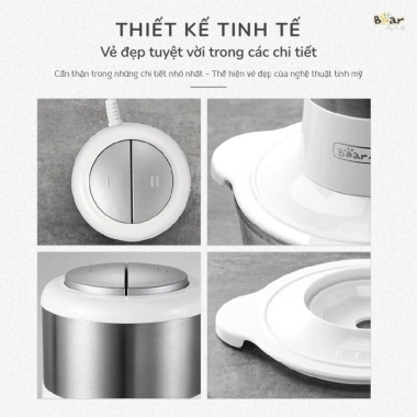Máy Xay Thịt Bear SB-MA02L 300W 2L - Cối Thủy Tinh, Xay Rau Củ, Hạt Cứng Nhuyễn, Chống Ồn, Giá Ưu Đãi 470k 5 Máy Xay Thịt Bear SB-MA02L 300W 2L - Cối Thủy Tinh, Xay Rau Củ, Hạt Cứng Nhuyễn, Chống Ồn, Giá Ưu Đãi 470k 5