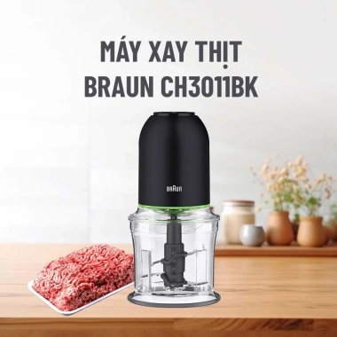 Máy Xay Thịt Braun CH3.011BK 500W 500ml – Khoá An Toàn, Bảo Hành 2 Năm, Chính Hãng, Giá Giảm 859.000₫