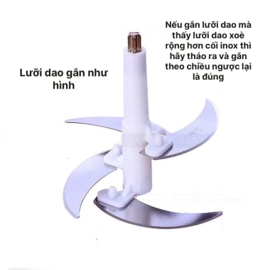 Máy xay thịt cá đa năng inox 304 4 lưỡi siêu bén 2.000ml - Giá chỉ 150.000đ Samba 5