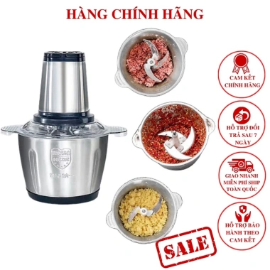 Máy xay thịt cá giò chả inox đa năng 4 lưỡi 2L - BH 1 năm - 299.000₫ 4