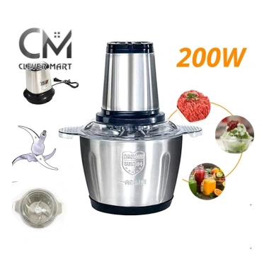 Máy Xay Thịt Cối Inox 4 Lưỡi 200W Đa Năng Xay Thịt Tỏi Rau Củ Giá Ưu Đãi 109.760