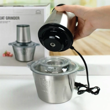 Máy Xay Thịt Cối Inox 4 Lưỡi 200W Đa Năng Xay Thịt Tỏi Rau Củ Giá Ưu Đãi 109.760