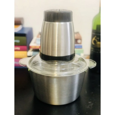 Máy Xay Thịt Cối Inox 4 Lưỡi 250W - Xay Thịt, Tỏi, Rau Củ, Giá 155.000₫