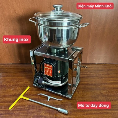 Máy xay thịt công nghiệp 1.100W nồi inox 23.5cm công suất lớn, dây lõi đồng 100% 9