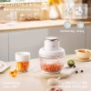 Máy xay thịt đa chức năng KAWU Japan Design 2L+0.3L lưỡi dao Inox 304 – Xay ăn dặm, tỏi ớt, giá chỉ 578.000₫