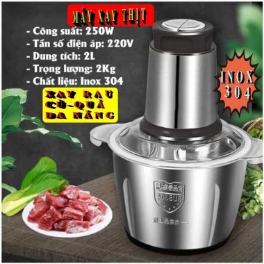 Máy xay thịt đa năng 250W cối inox304 - 4 lưỡi dao sắc bén, lỗi 1 đổi 1 - 145.000₫ 10 Máy xay thịt đa năng 250W cối inox304 - 4 lưỡi dao sắc bén, lỗi 1 đổi 1 - 145.000₫ 10