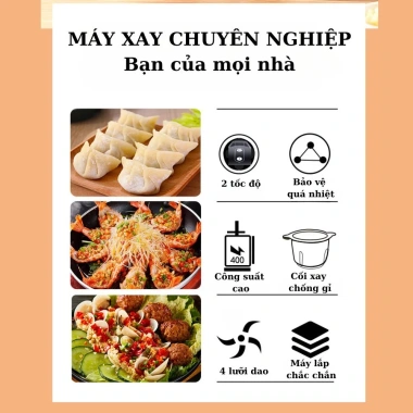 Máy xay thịt đa năng 2IN1 SOKANY SK-6.028 400W kèm 2 cối nhỏ gọn - Bảo hành 12 tháng, Giá chỉ 359.000 VND Máy xay thịt đa năng 2IN1 SOKANY SK-6.028 400W kèm 2 cối nhỏ gọn - Bảo hành 12 tháng, Giá chỉ 359.000 VND