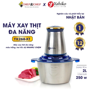 Máy xay thịt đa năng 2L - dao xay 4 lưỡi sắc bén, xay nhanh, giá 215.000₫