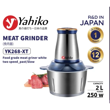 Máy xay thịt đa năng 2L - dao xay 4 lưỡi sắc bén, xay nhanh, giá 215.000₫