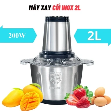 Máy Xay Thịt Đa Năng 2L Inox Cầm Tay 2 Chế Độ 4 Lưỡi Dao Siêu Bền BH 1 Năm - 319k 2