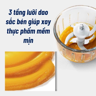 Máy xay thịt đa năng 300ml Misu Louis, cối thủy tinh, 6 lưỡi dao, 200W, xay thực phẩm dặm và rau củ, giá chỉ 162.000₫ 3 Máy xay thịt đa năng 300ml Misu Louis, cối thủy tinh, 6 lưỡi dao, 200W, xay thực phẩm dặm và rau củ, giá chỉ 162.000₫ 3
