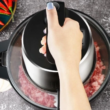 Máy xay thịt đa năng 6L 2.000W - Lưỡi dao kép 4 cánh, cối inox 304, bảo hành 12 tháng