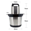 Máy xay thịt đa năng 6L 2.000W - Lưỡi dao kép 4 cánh, cối inox 304, bảo hành 12 tháng 6