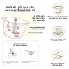 Máy Xay Thịt Đa Năng Bear QSJ-B02Q1 4 Lưỡi Kép 2L - Xay Thịt Rau Củ, Giá 349k giảm giá 5