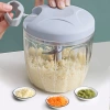 Máy xay thịt đa năng cầm tay, ép tỏi, thái rau nhanh gọn, giảm giá 58.000đ cho bếp