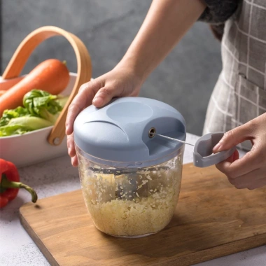 Máy xay thịt đa năng cầm tay, ép tỏi, thái rau nhanh gọn, giảm giá 58.000đ cho bếp 3