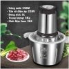 Máy xay thịt đa năng inox 304 2L 200W 4 lưỡi dao xay thịt cá rau sinh tố - 109.000₫ 3