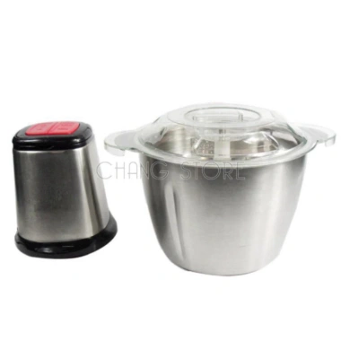 Máy Xay Thịt Đa Năng Inox 304 2L 250W – 4 Lưỡi Dao Xay Thịt Cá, Rau Củ, Sinh Tố – Giá 159.000₫ SMART HOOME
