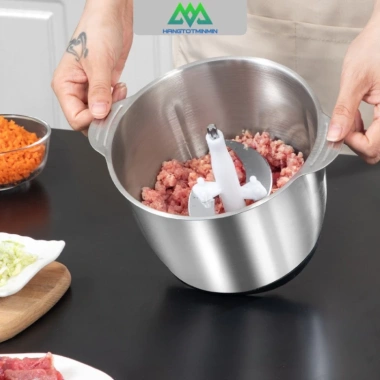 Máy Xay Thịt Đa Năng Inox 304 2L 300W - 4 Lưỡi Kép, Xay Cua, Cá, Rau - Giá ưu đãi 224.952₫ 6