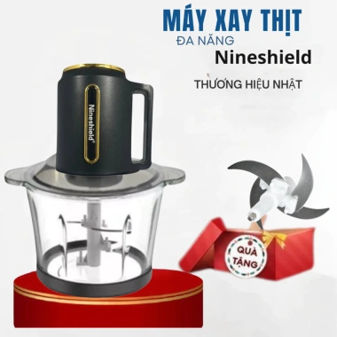 Máy Xay Thịt Đa Năng Inox 304 Không Rỉ - Xoay Khỏe, Nhuyễn Rau Củ, Tỏi Ớt, Tặng Dao Thay Thế 10