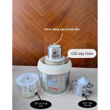 Máy xay thịt đa năng Kailer KL230 cối inox 304 với đánh ruốc - Giá 480.000đ 7