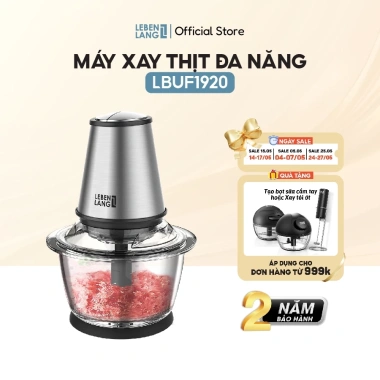 Máy xay thịt đa năng LEBENLANG LBUF1.920 400W thủy tinh 1.200ml bảo hành 2 năm giá ưu đãi 881.820 VND
