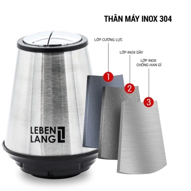 Máy xay thịt đa năng LEBENLANG LBUF1.920 400W thủy tinh 1.200ml bảo hành 2 năm giá ưu đãi 881.820 VND