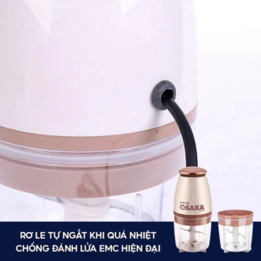 Máy Xay Thịt Đa Năng OSAKA 350W - Công Nghệ Nhật Bản, Xay Đá Siêu Khỏe, Xay Rau Củ Gia Vị, Giá 114.898₫ 5