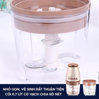 Máy Xay Thịt Đa Năng Osaka 750ml Xay Thịt, Cá, Thực Phẩm, Đồ Ăn Dặm Bé Giá 125k 5