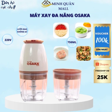 Máy Xay Thịt Đa Năng Osaka 750ml Xay Thịt, Cá, Thực Phẩm, Đồ Ăn Dặm Bé Giá 125k 7