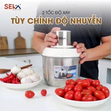 Máy xay thịt đa năng SEKA 500W 2L 1 cối + 2 cối - Giá ưu đãi 350.000₫ 5
