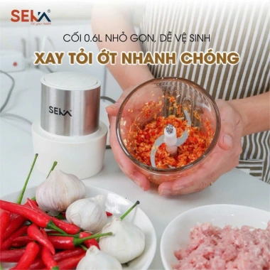 Máy xay thịt đa năng Seka SK2.287 2 cối thủy tinh, xay cua, thịt, trái cây, rau củ 380.000 VND