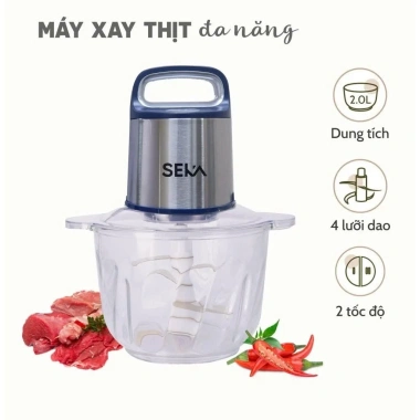 Máy Xay Thịt Đa Năng Seka SK2.288 500W 2L Inox + Cối Thủy Tinh - Giá 295.000 3 Máy Xay Thịt Đa Năng Seka SK2.288 500W 2L Inox + Cối Thủy Tinh - Giá 295.000 3