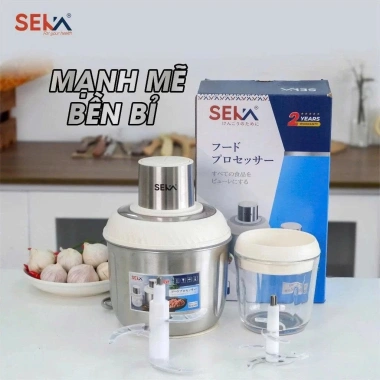 Máy Xay Thịt Đa Năng Seka SK2.288 500W 2L Inox + Cối Thủy Tinh - Giá 295.000