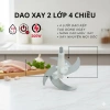 Máy xay thịt ĐAT TƯỜNG inox 2L 4 lưỡi kép - xay thực phẩm, rau củ, quả tươi ngon 2