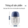 Máy xay thịt điện 5 giây, xay tỏi ớt, dung tích 350ml, sạc USB tiện lợi cho bếp 8