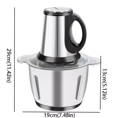 Máy Xay Thịt Điện HOUCHU 3L Thép Không Gỉ Đa Năng, Mini Hạng Nặng, Kích Thước Nhỏ Dùng Ngoài Trời - Giá chỉ 352.440₫ 2