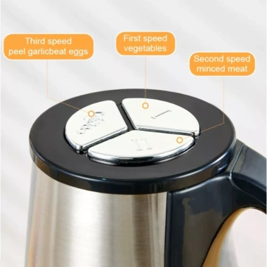 Máy Xay Thịt Điện HOUCHU 3L Thép Không Gỉ Đa Năng, Mini Hạng Nặng, Kích Thước Nhỏ Dùng Ngoài Trời - Giá chỉ 352.440₫ 9