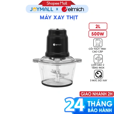Máy Xay Thịt Elmich MCE8.586 2L Chính Hãng - Lưỡi Dao Sắc Bén, 2 Tốc Độ, Giá 748.000₫