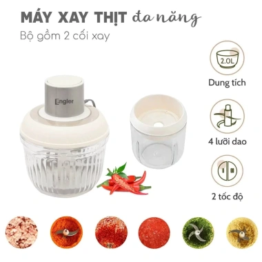 Máy xay thịt Engler EL5.146 500W hai cối, xay nhuyễn mọi thực phẩm - 370.000₫ 4