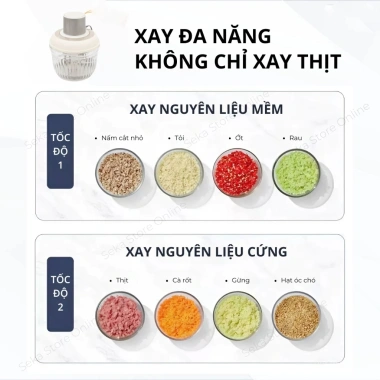 Máy xay thịt Engler EL5.146 500W hai cối, xay nhuyễn mọi thực phẩm - 370.000₫ 5