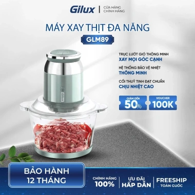 Máy xay thịt Gilux 2 lít kèm trục làm rượu, bảo hành 12 tháng, giá 599.000₫