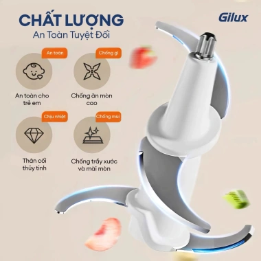 Máy Xay Thịt Gilux GX58 2L 300W - Cối Thủy Tinh Đa Năng, Giảm Giá 549k 6 Máy Xay Thịt Gilux GX58 2L 300W - Cối Thủy Tinh Đa Năng, Giảm Giá 549k 6