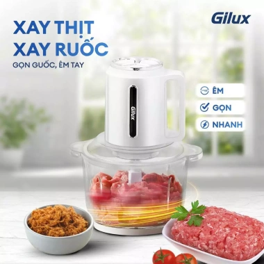 Máy Xay Thịt Gilux GX58 2L 300W - Cối Thủy Tinh Đa Năng, Giảm Giá 549k