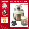 Máy xay thịt Haatz CIM382 500W, 2 cối 2.5L & 0.75L, đánh ruốc đa năng bền bỉ, giá 620.000 VND